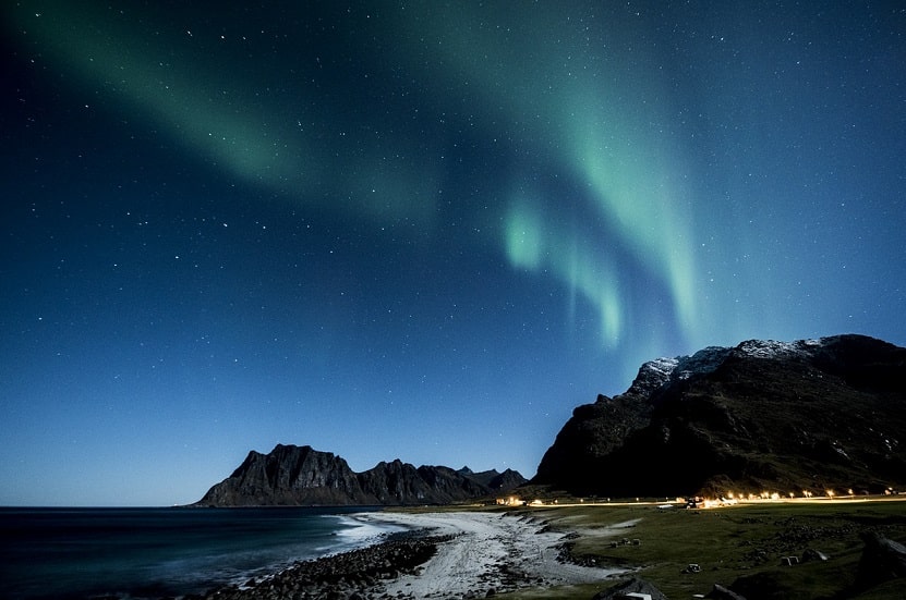 fotografiando la aurora boreal en Islandia