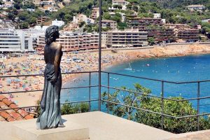 la estatua de Ava Gardner en Tossa De Mar